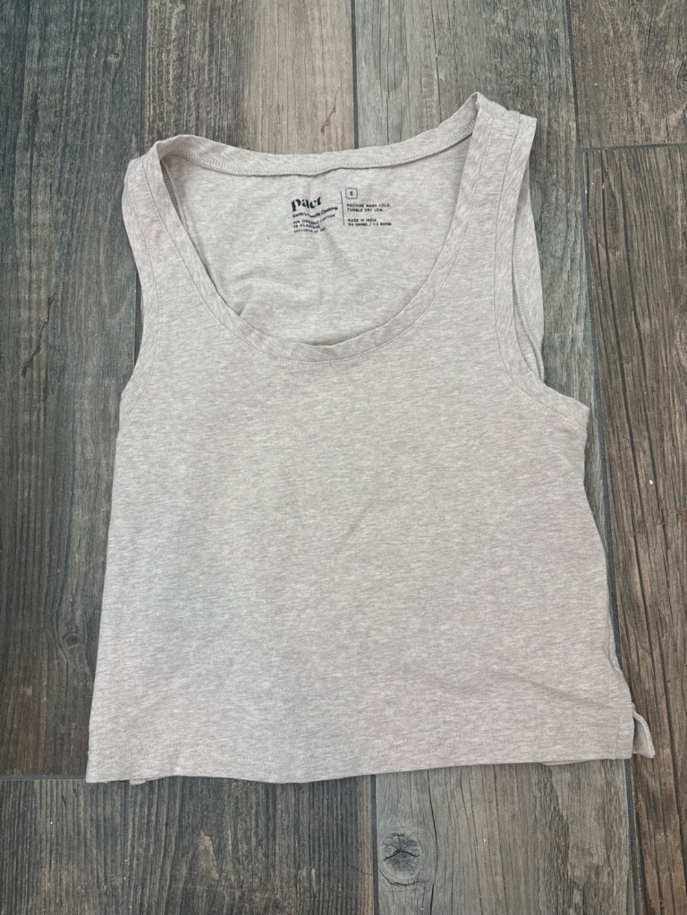 Pact cropped tank top